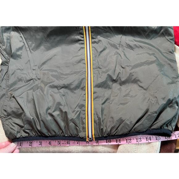 K-Way Packable Jacket Le Vrai 3.0 Claude LW Size M Green Gorpcore Travel Layer - Picture 7 of 15